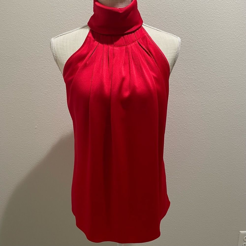 Michael Kors made in Italy sleeveless red top.  Stunningly beautiful - Picture 2 of 13